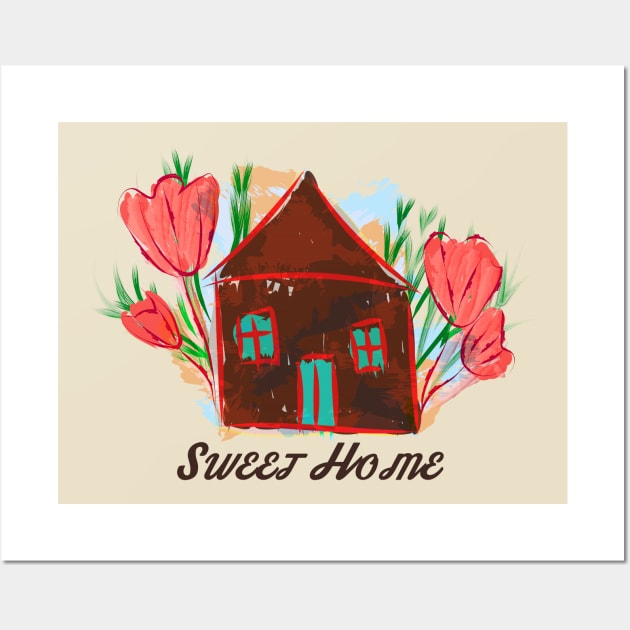 Sweet Home Wall Art by Salma Ismail